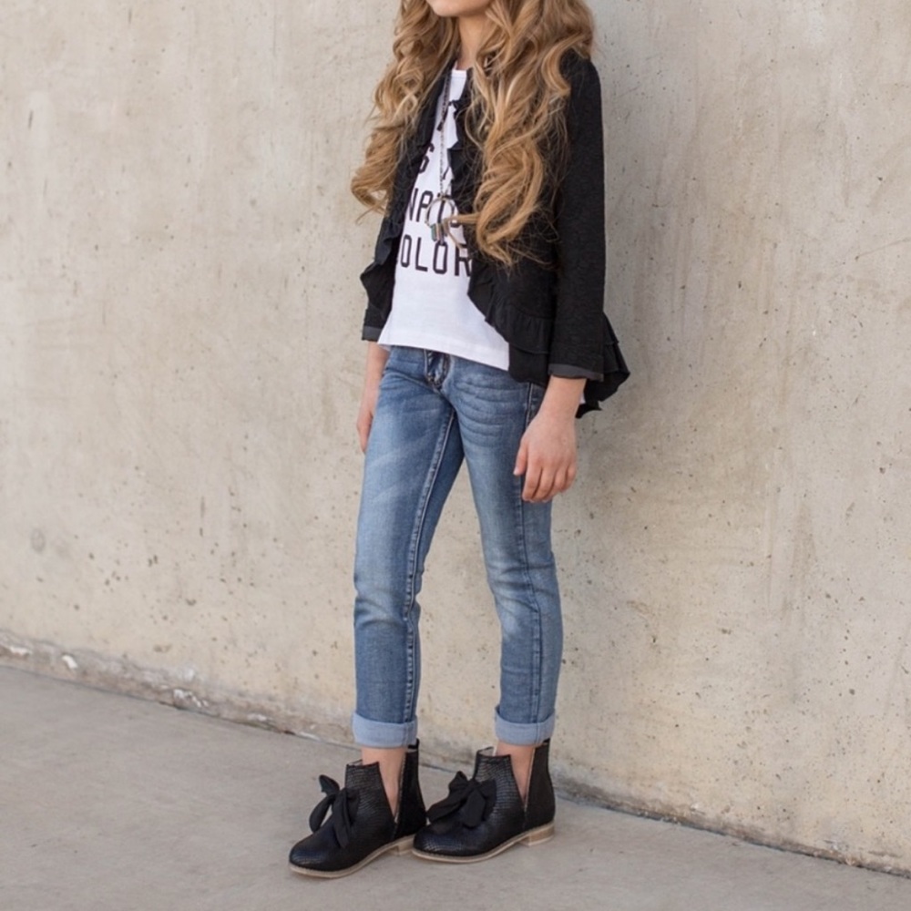 Joyfolie Collette Leather Ankle Boots